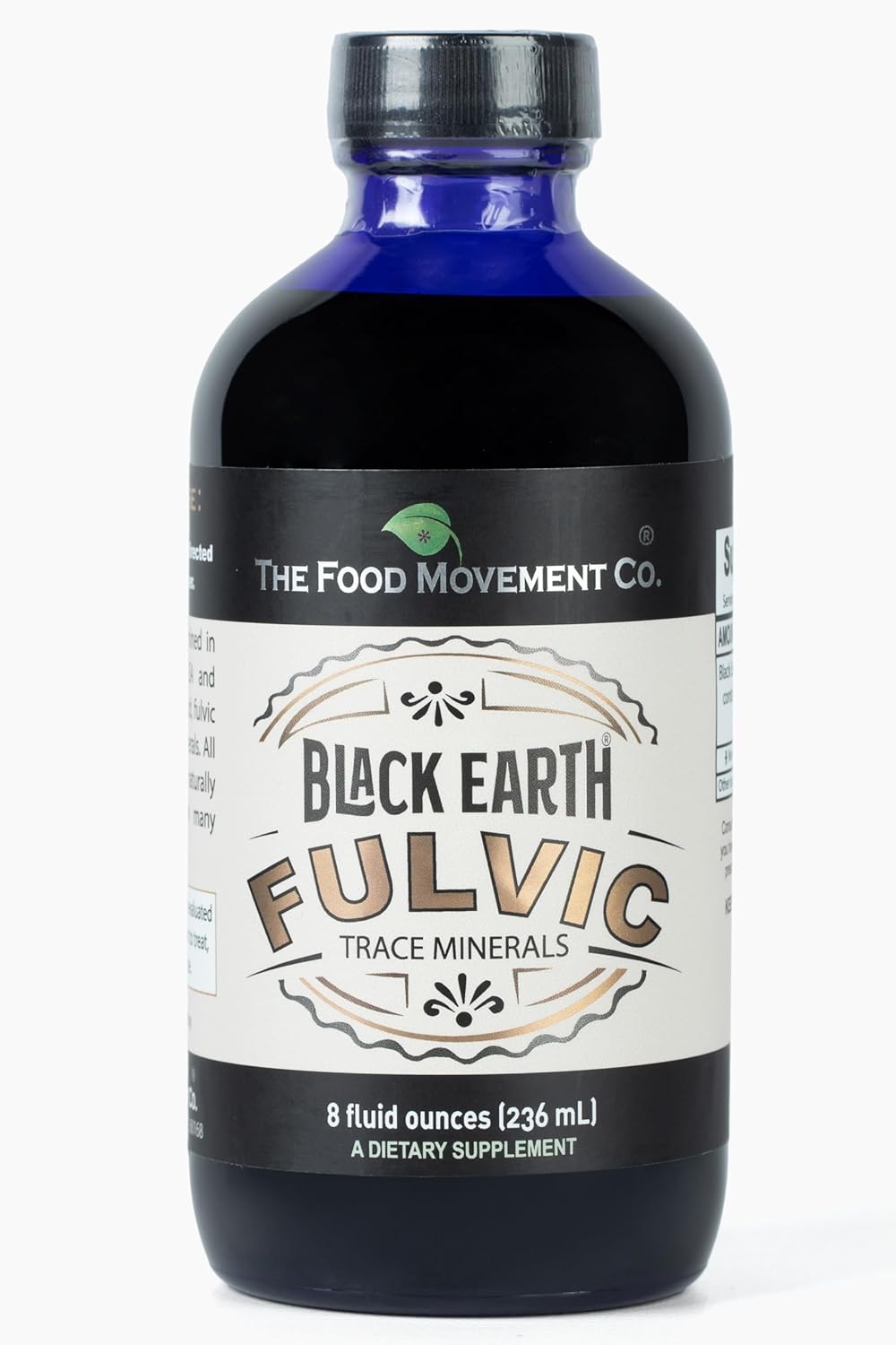 Black Earth Fulvic Acid - Humic Fulvic Minerals with Electrolytes for Digestive Health, Exercise Recovery & 8oz Trace Minerals Supplement by THE FOOD MOVEMENT CO. - Espot.com.au