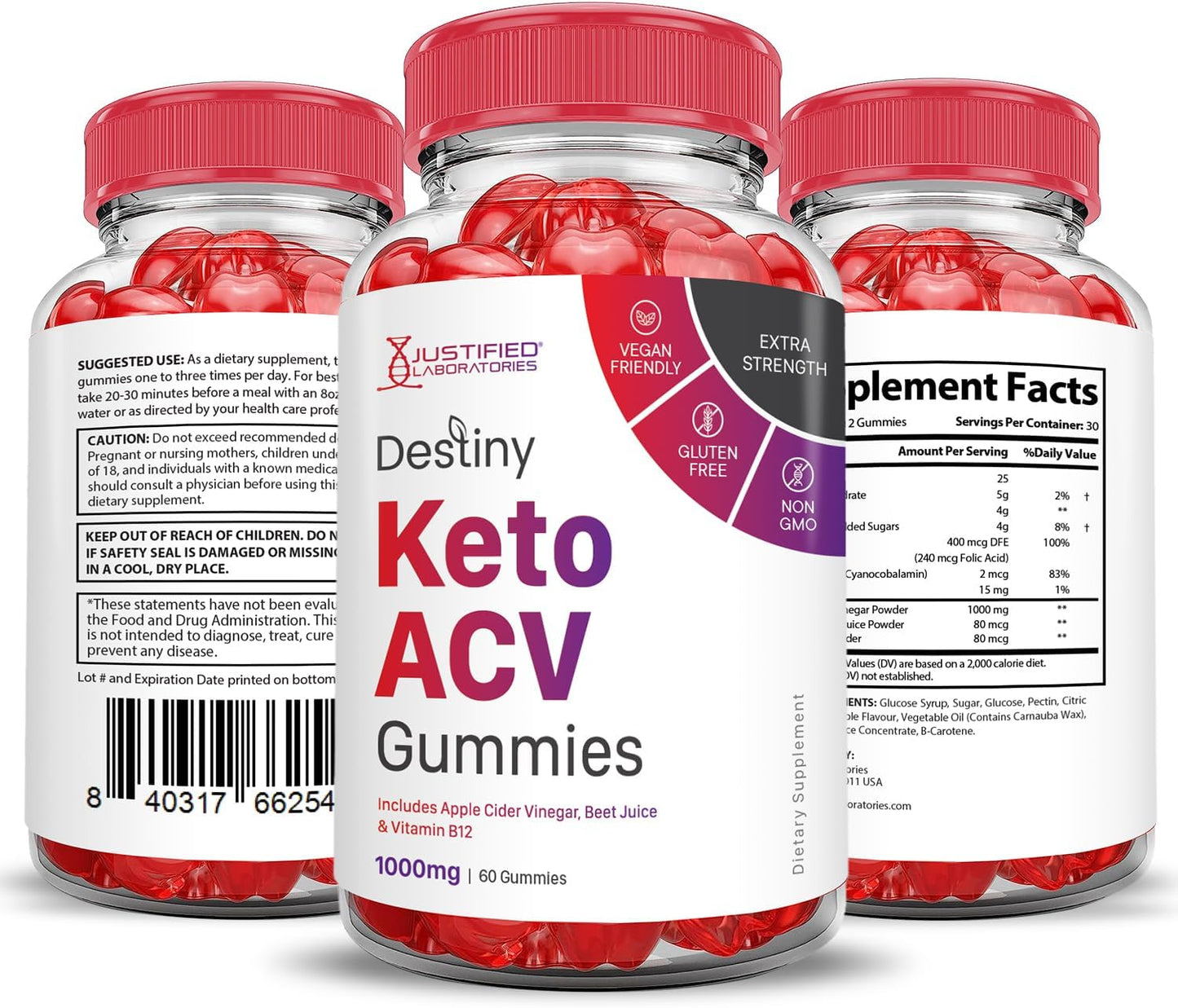 5-pack-destiny-keto-acv-gummies---1000mg-advanced-formula-with-pomegranate-beet-juice-powder-b12---vegan-non-gmo---300-gummies-6