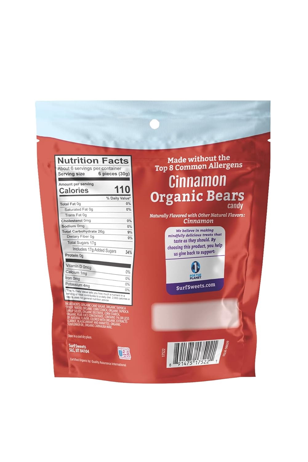 organic-cinnamon-bears---vegan-gluten-free-non-gmo---6-oz-pack-of-8---usda-certified---surf-sweets-2