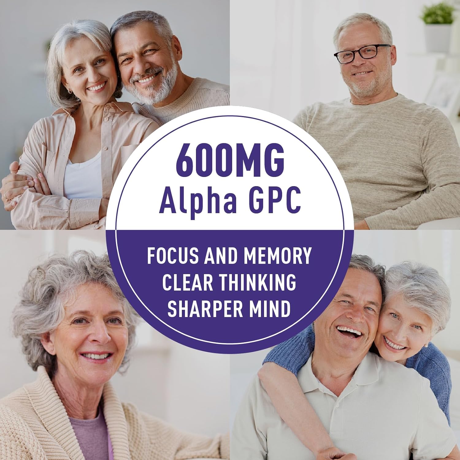 Alpha GPC & Phosphatidylserine Gummies - Brain Supplement for Memory & Focus - 600mg Chewable with Bacopa - Sugar Free - 120 Count - Espot.com.au
