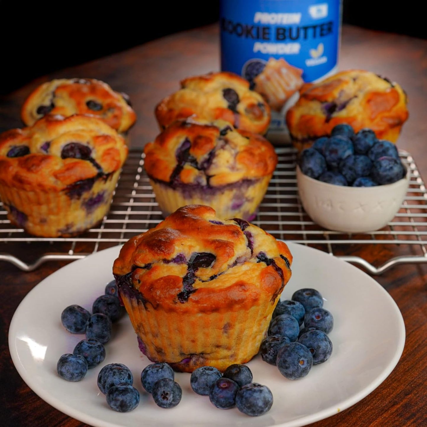 vegan-blueberry-pastry-protein-cookie-butter-powder---dairy-free-keto-low-carb-sugar-free---easy-to-mix-bake-spread---78oz-6