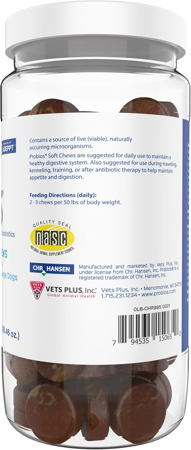 dog-probiotic-soft-chews---digestive-support-for-dogs---240g---reduces-discomfort---easy-to-give---all-natural-ingredients-2