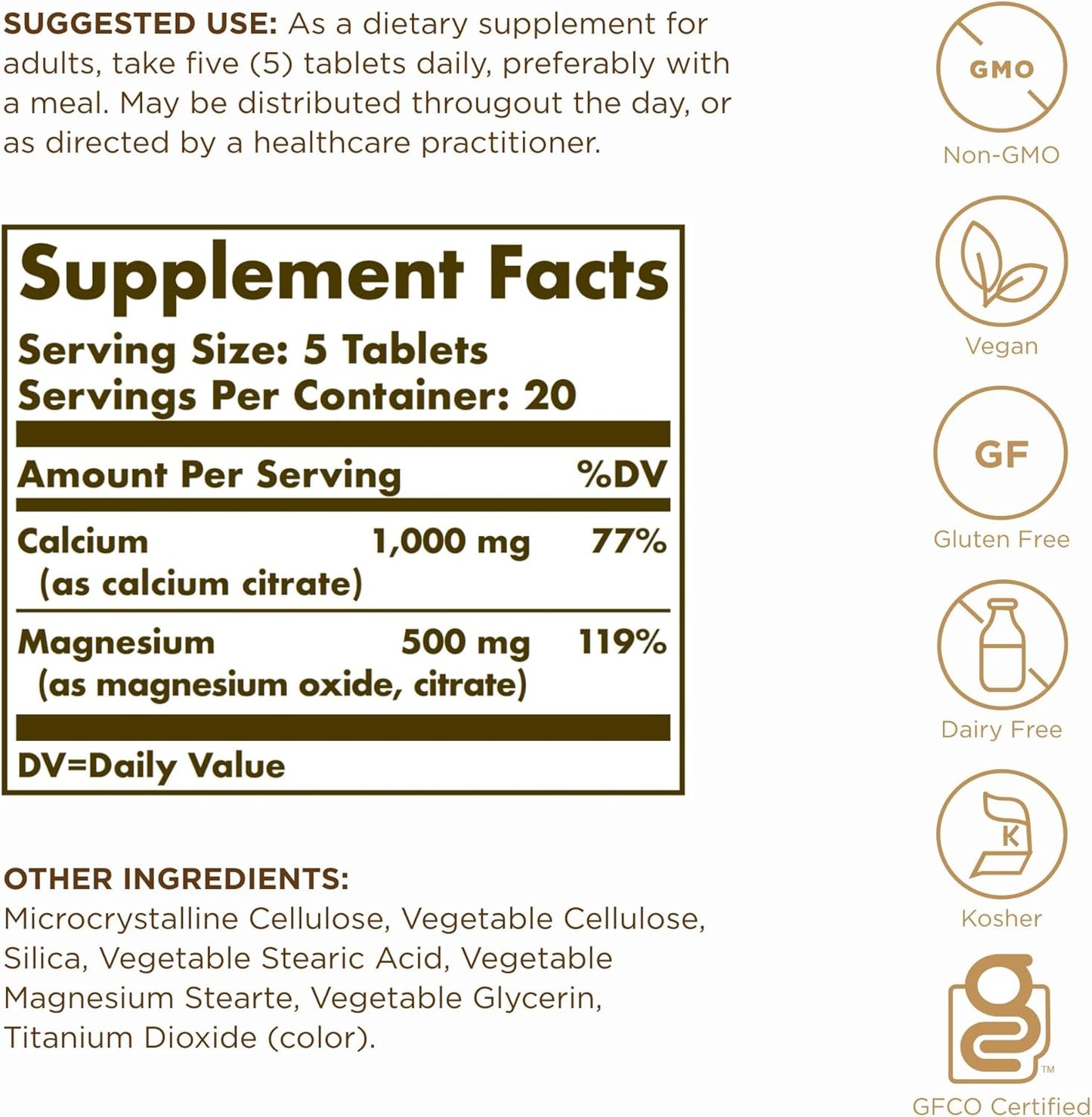 solgar-calcium-magnesium-citrate-100-tablets-x-2---non-gmo-vegan-gluten-free-kosher---40-servings-2