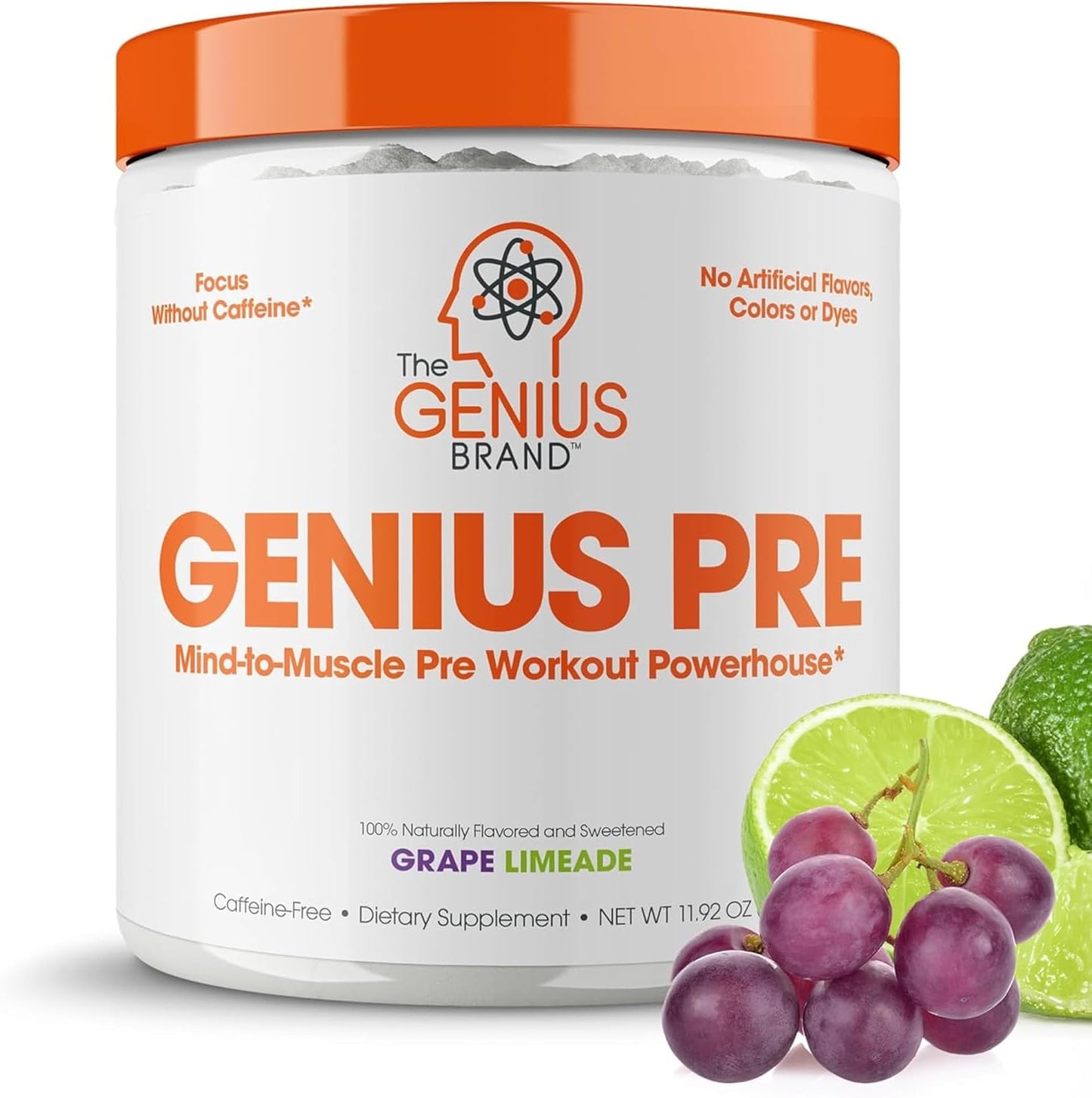 genius-pre-workout-powder-grape-limeade-flavor---natural-nootropic-caffeine-free-nitric-oxide-booster-with-beta-alanine-alpha-gpc---no-artificial-ingredients-1