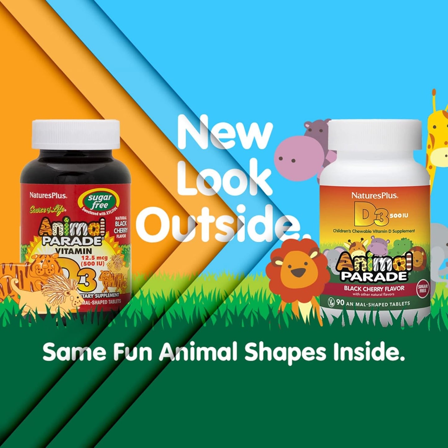 sugar-free-childrens-vitamin-d3-500-iu-chewables-in-black-cherry-flavor---90-animal-shaped-tablets-for-bone-health-immune-support---natures-plus-animal-parade---90-servings-2