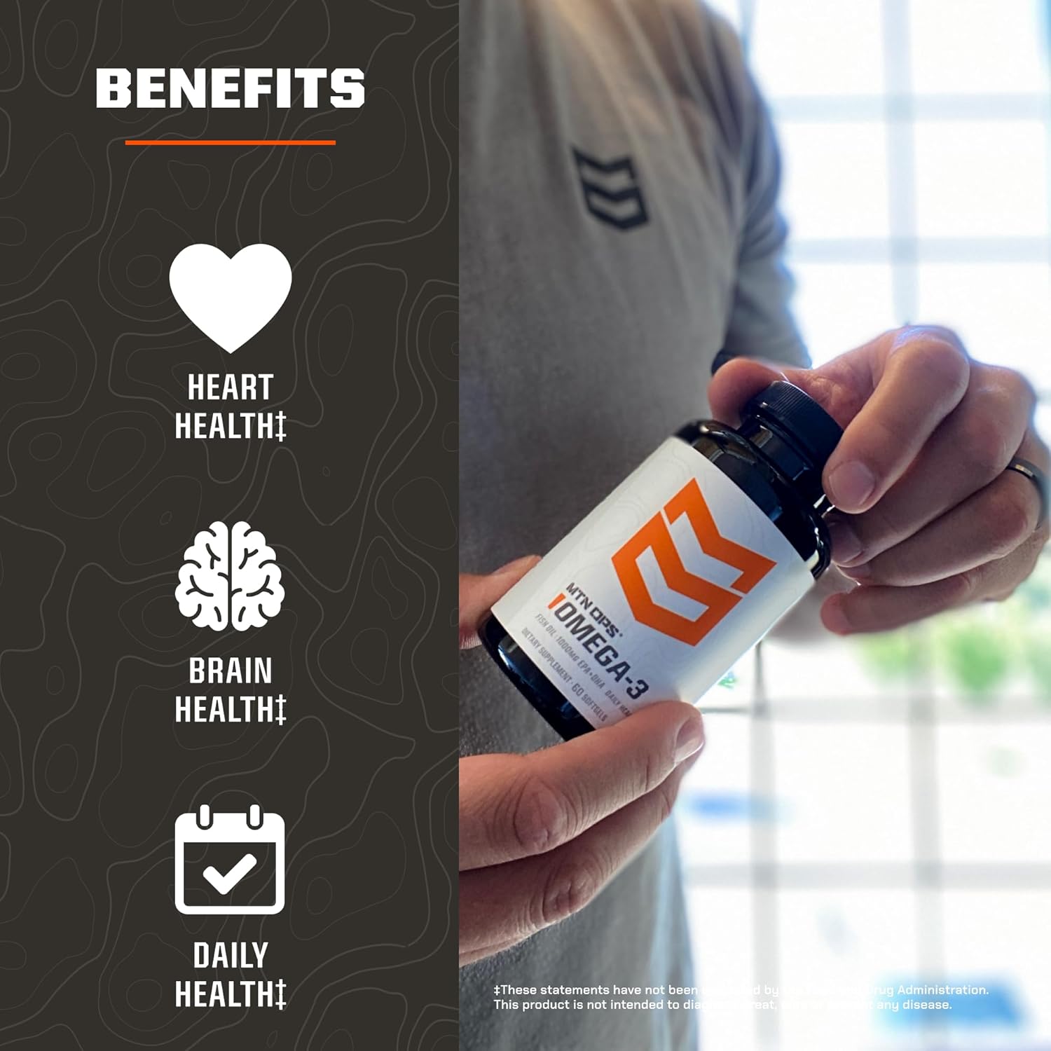 High-Quality Omega 3 Fish Oil Supplement for Heart, Joint, and Bone Health - 1000mg Softgels, 30 Servings by MTN OPS - Espot.com.au