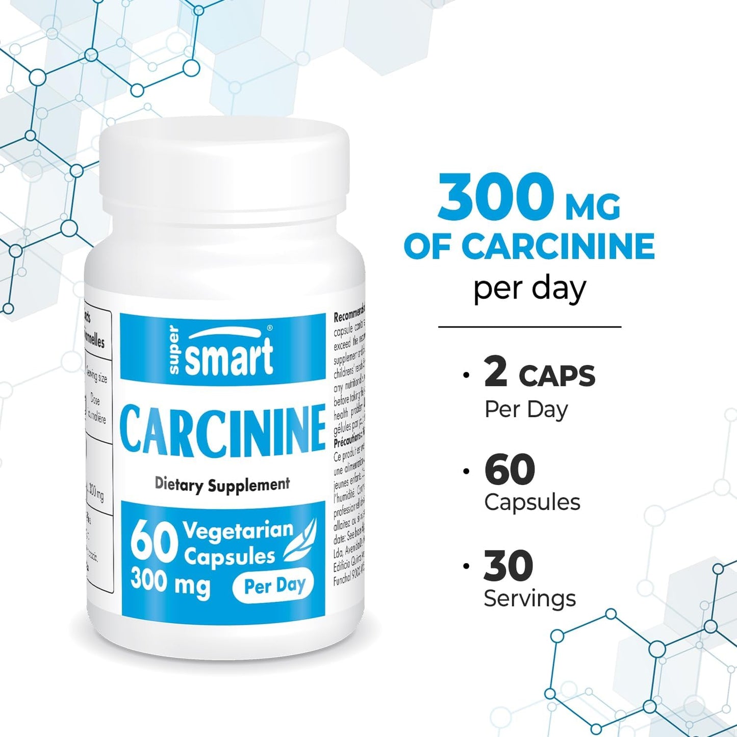 supersmart-carcinine-300mg-daily---patented-l-carnosine-supplement-non-gmo-gluten-free---60-veg-capsules-4