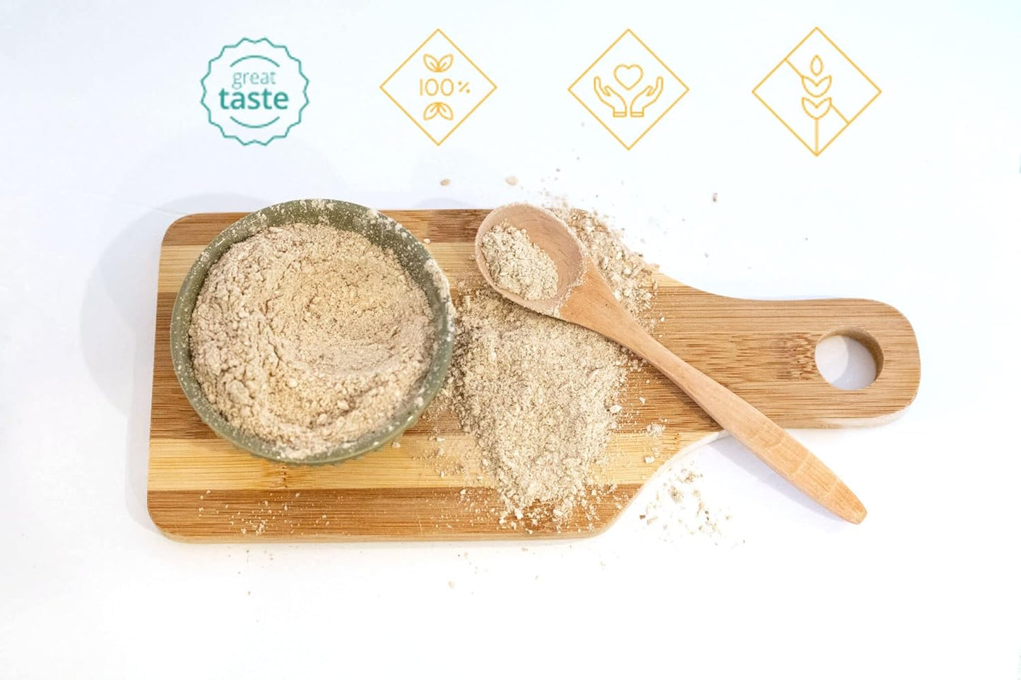 All-Natural Vegan Dried Shiitake Mushroom Powder - Gluten-Free, Additive-Free - 5.29 Oz (150g) - Espot.com.au
