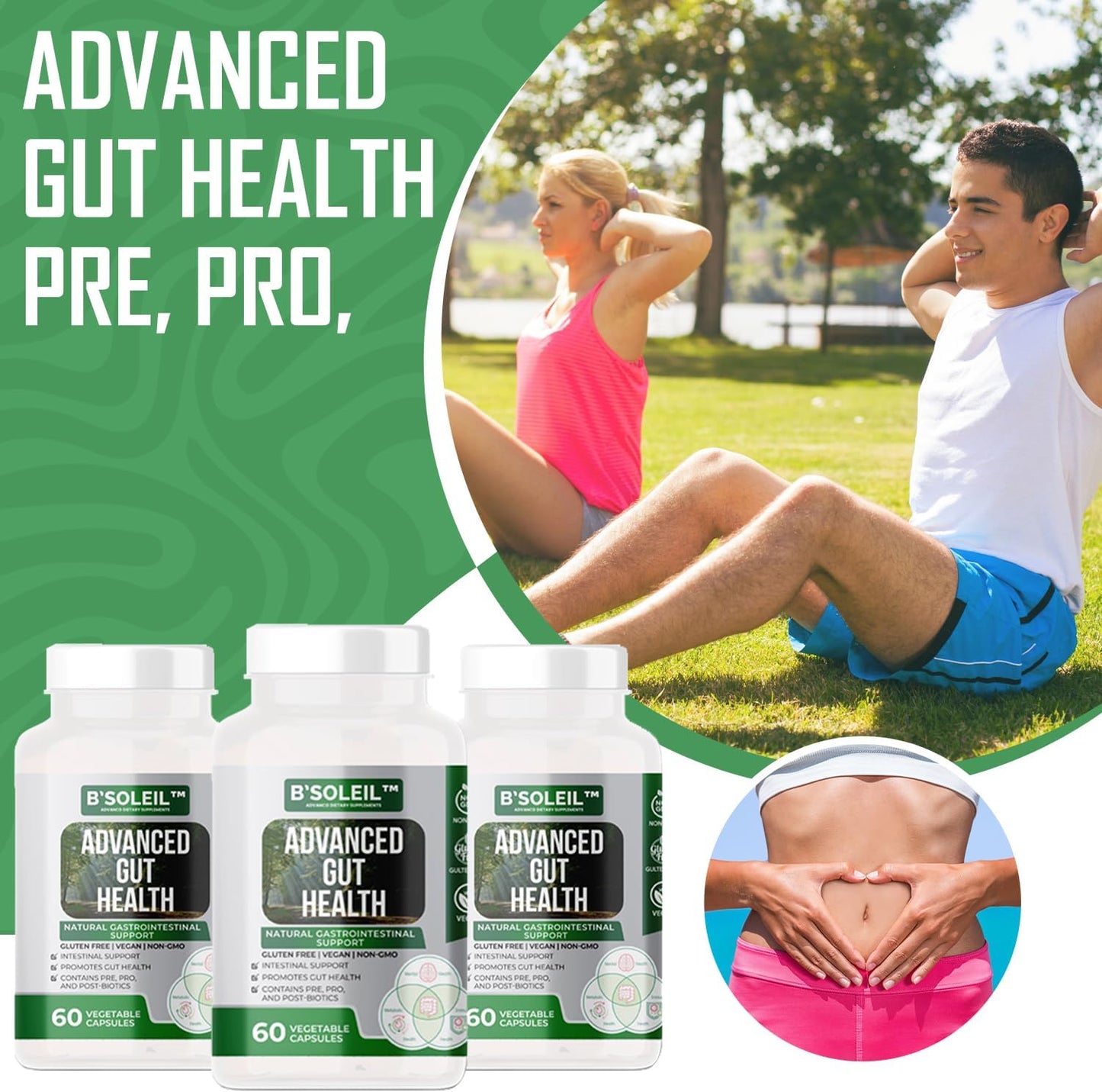 bsoleil-advanced-gut-health-probiotics-trio---3-pack-with-pre-pro-post-biotics---natural-gastrointestinal-support---gluten-free-vegan-non-gmo---25-billion-cfu---60-capsules-per-pack-2