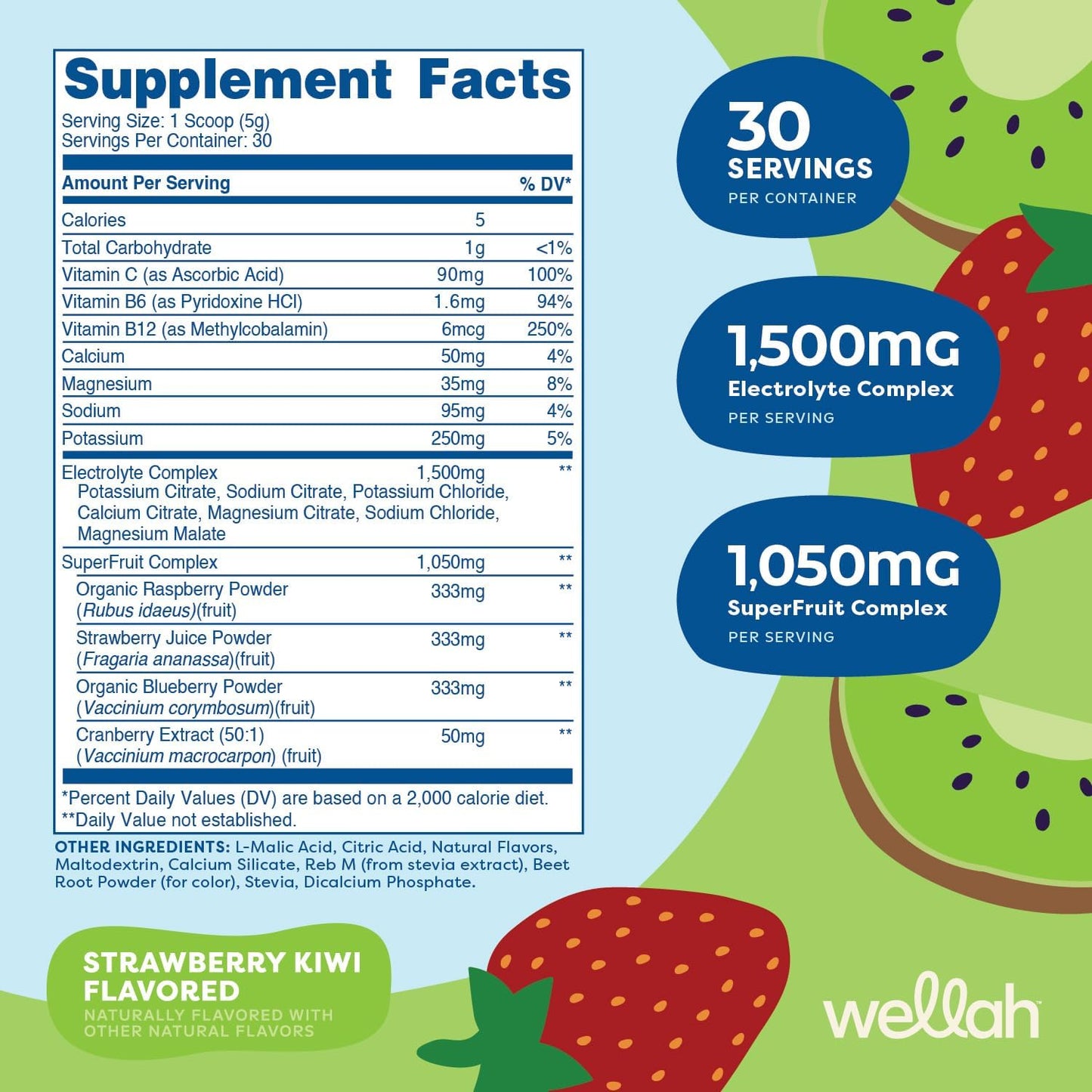 wellah-splish-splash-hydration-electrolyte-drink-mix---strawberry-kiwi-flavor-30-servings-2