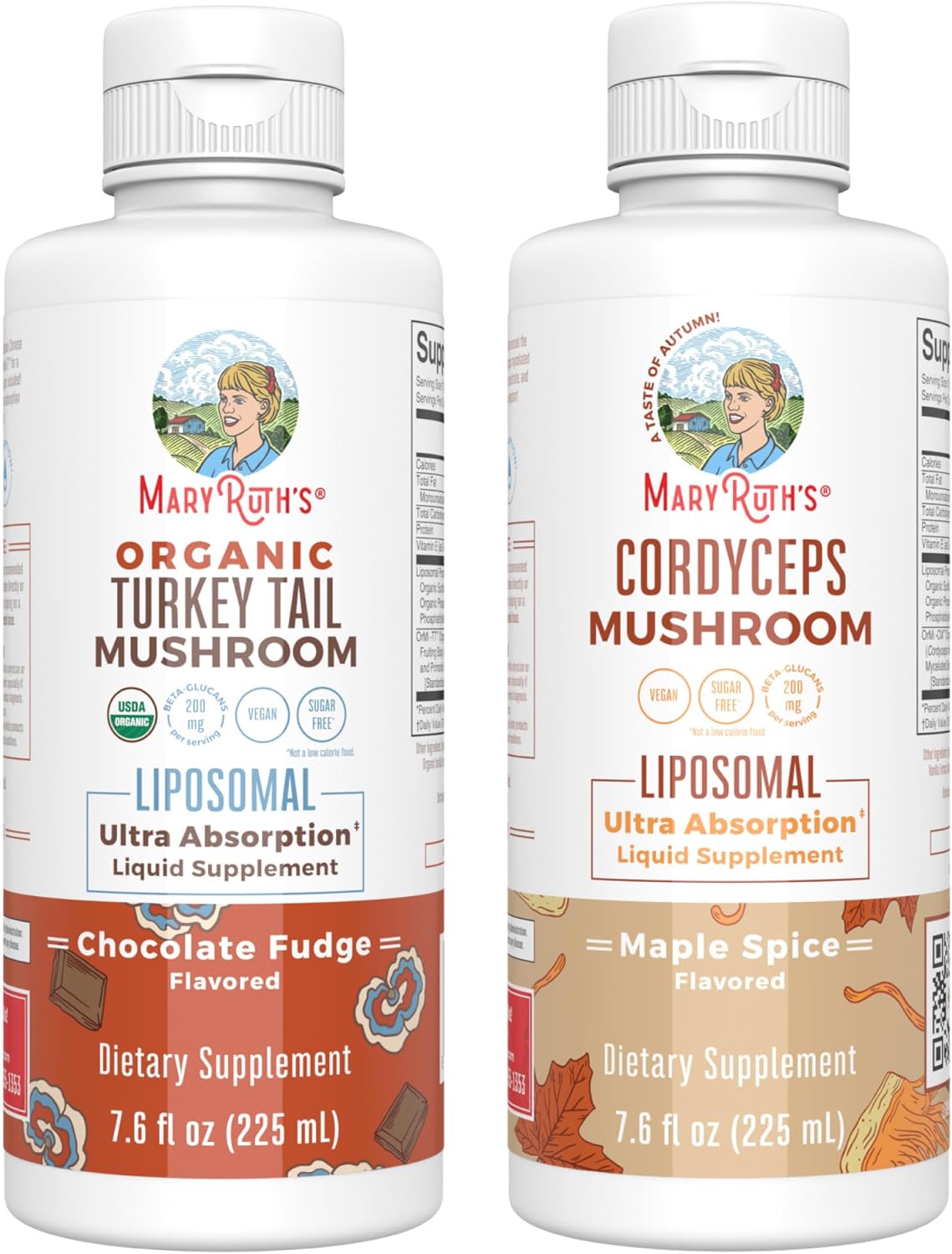 maryruth-organics-mushroom-liposomals-turkey-tail-cordyceps-in-chocolate-fudge-maple-spice---clean-label-project-verified-for-immunity-energy-health---vegan-non-gmo-gluten-free-1