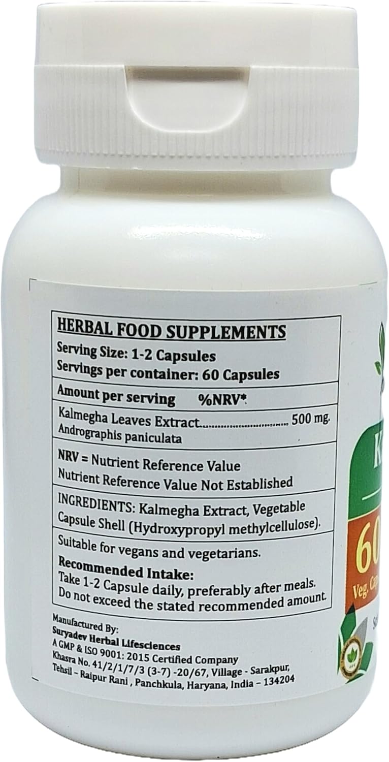 ayurvedic-satya-naturals-kalmegha-forte-capsules-500mg---240-veg-capsules---andrographis-paniculata-extract-for-men-women---herbal-supplement---101-extract-ratio-4