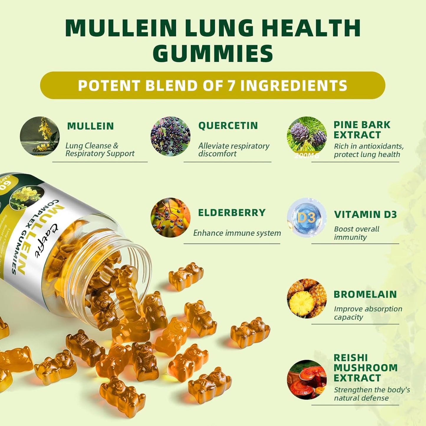 2-pack-mullein-gummies-for-lungs-with-quercetin-and-elderberry---respiratory-immune-support-lung-cleanse-detox---vegan-pineapple-flavor---60-gummies-3