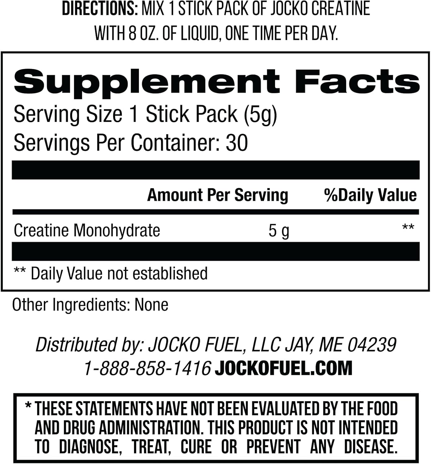 jocko-fuel-creatine-stick-packs---convenient-travel-packs-for-athletic-performance-muscle-health-unflavored-creatine-monohydrate-powder-supplement-30-servings---150g-3