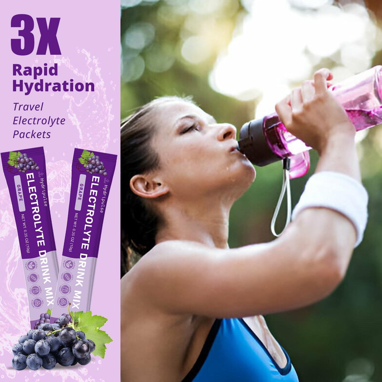 sugar-free-grape-hydripulse-electrolyte-powder-packets---10-electrolytes-vitamins-drink-mix-keto-vegan-friendly---non-gmo-18-packets-2