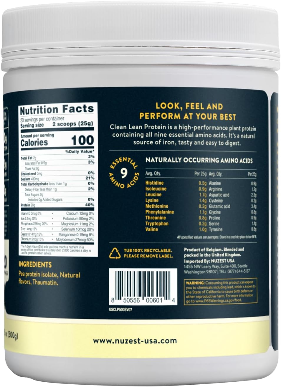 nuzest-clean-lean-protein-powder---vegan-plant-based-shake-vanilla-flavor-20-servings-11-lb---dairy-gluten-gmo-free-3
