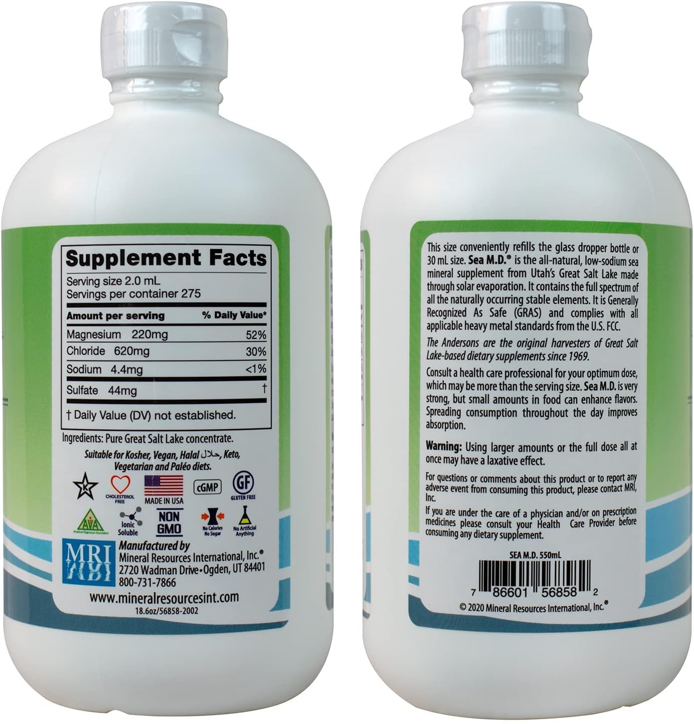 Anderson's Trace Minerals & Refill Pack - Economy Size for Family by Mineral Resources International, Inc. - Essential Mineral Supplements for the Whole Family - Espot.com.au