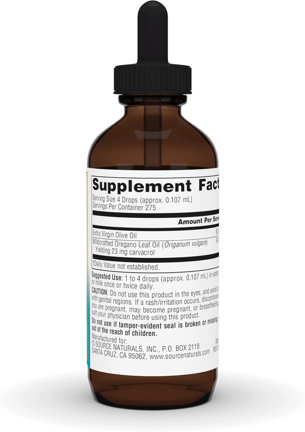 Premium Source Naturals Oil of Oregano - High Carvacrol Content - 1 oz - Espot.com.au