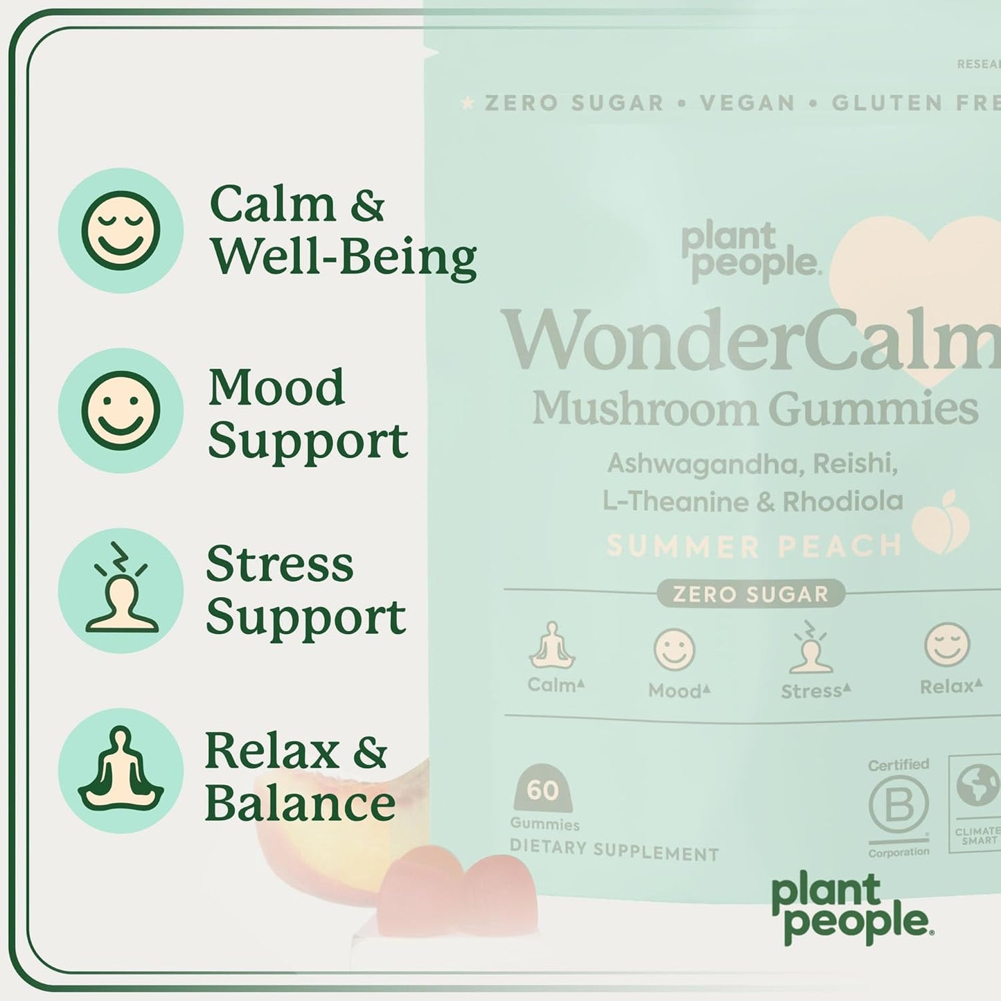 plant-people-wondercalm-mushroom-gummies---ashwagandha-stress-relief-supplement-vegan-peach-gummies-60-count-sugar-free-5