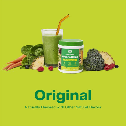 amazing-grass-greens-superfood-powder-bundle---organic-spirulina-chlorella-beet-root-digestive-enzymes-probiotics-original-flavor-30-servings-60-total-1