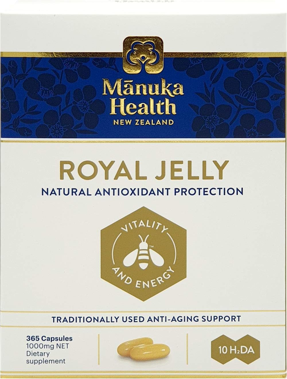 2-pack-manuka-health-10hda-royal-jelly-capsules---1000mg-365-count---pure-nz-royal-jelly-for-immune-support-skin-health-vitality-2