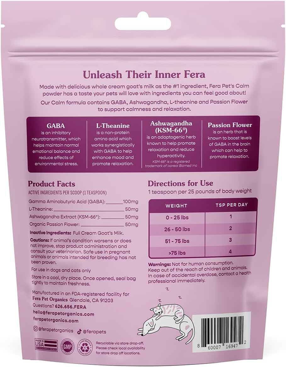 organic-calming-goat-milk-pet-supplement-for-cats-dogs---vet-formulated-for-anxiety-stress-hyperactivity---ashwagandha-gaba---60-servings-7