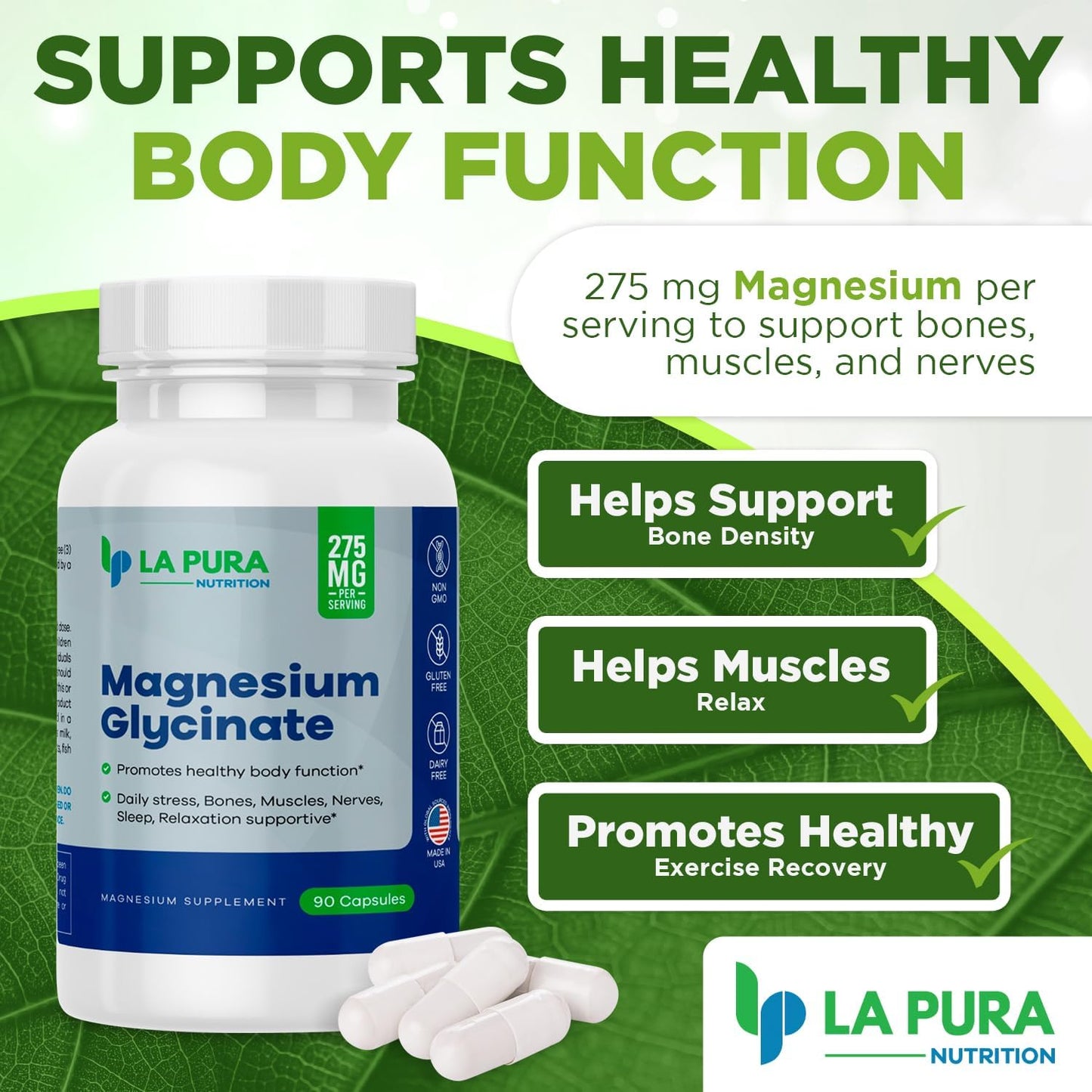 lapura-magnesium-glycinate-275mg-capsules---stress-relief-sleep-aid---supports-bones-muscles-nerves-heart-brain---non-gmo-gluten-free---90ct-5