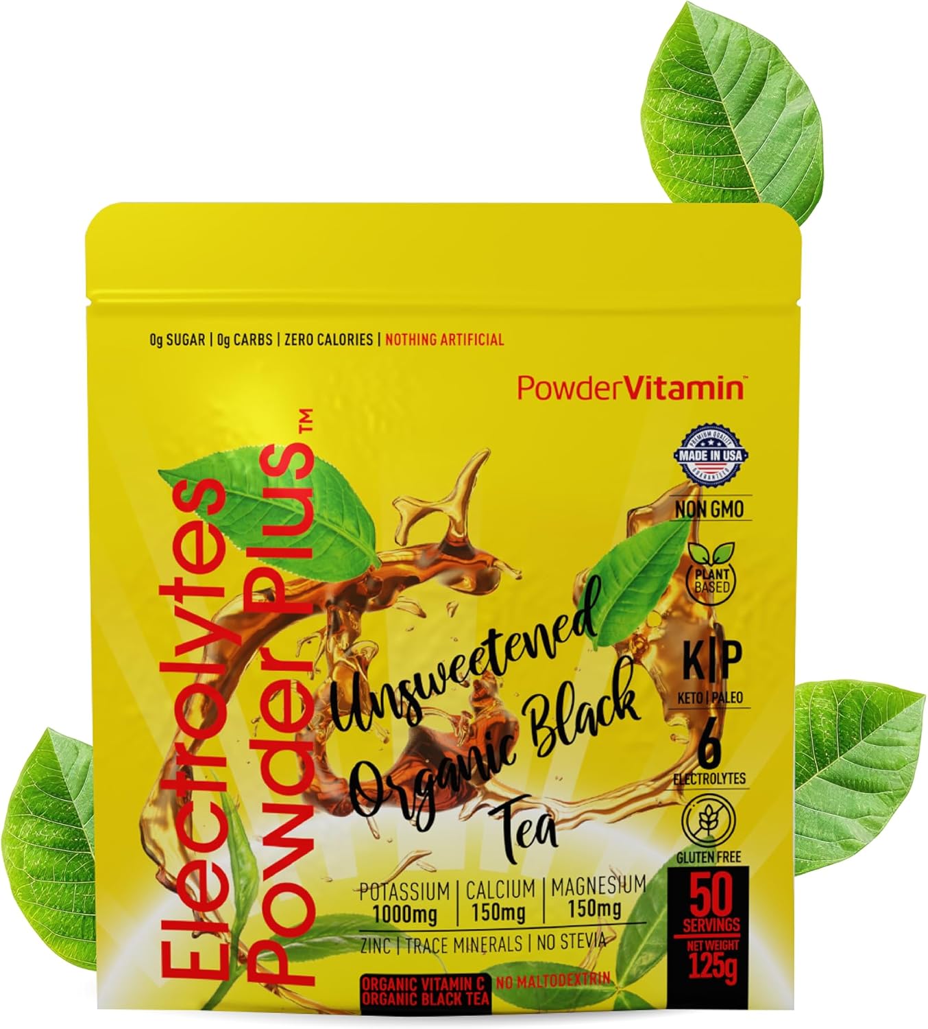 50-servings-powder-vitamin-electrolytes-unsweetened-black-tea-powder-with-pink-himalayan-salt-keto-friendly-hydration-powder---sugar-free-1000mg-potassium-150mg-calcium-150mg-magnesium---no-stevia-1