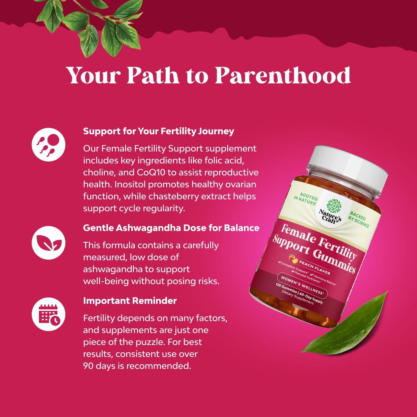 fertility-gummy-supplement-for-women-with-myo-inositol-folic-acid---vegan-non-gmo-peach-gummies---supports-conception---60-servings-2