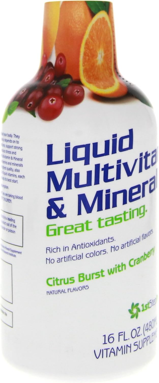 Citrus Burst Liquid Multi-Vitamin and Mineral Supplement - 16 oz Bottle for Pro-Wellness - Espot.com.au
