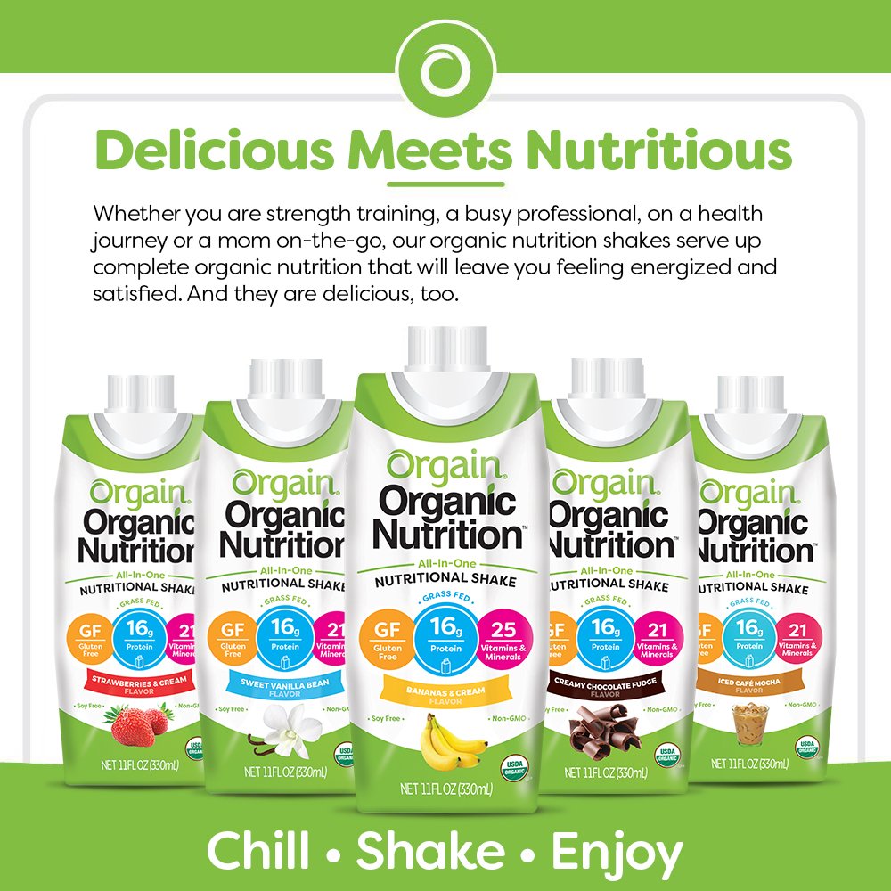 orgain-protein-shakes-variety-pack---grass-fed-vanilla-bean-organic-strawberries-cream---pack-of-24-4