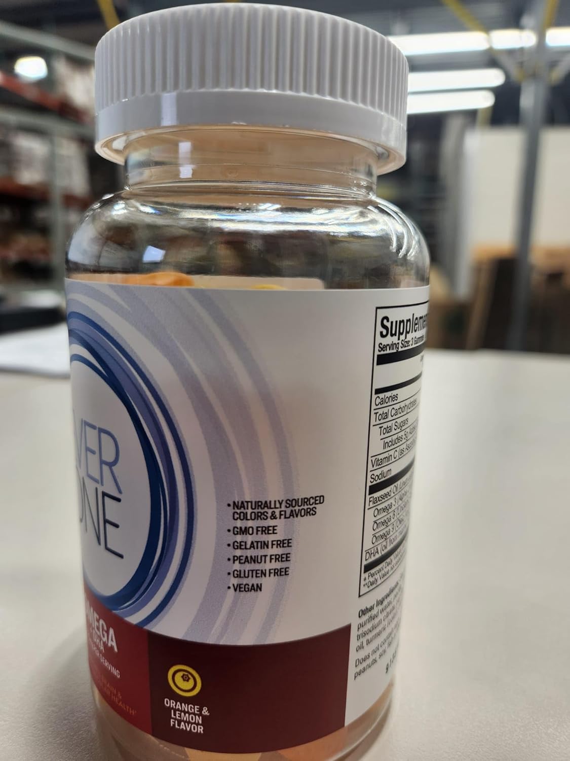 Vegan Omega Fish Oil Gummies for Adults and Teens with DHA - Brain and Cardio Health Support - Orange and Lemon Flavored with Omega 3, 6, 9 - GMO Free - Espot.com.au