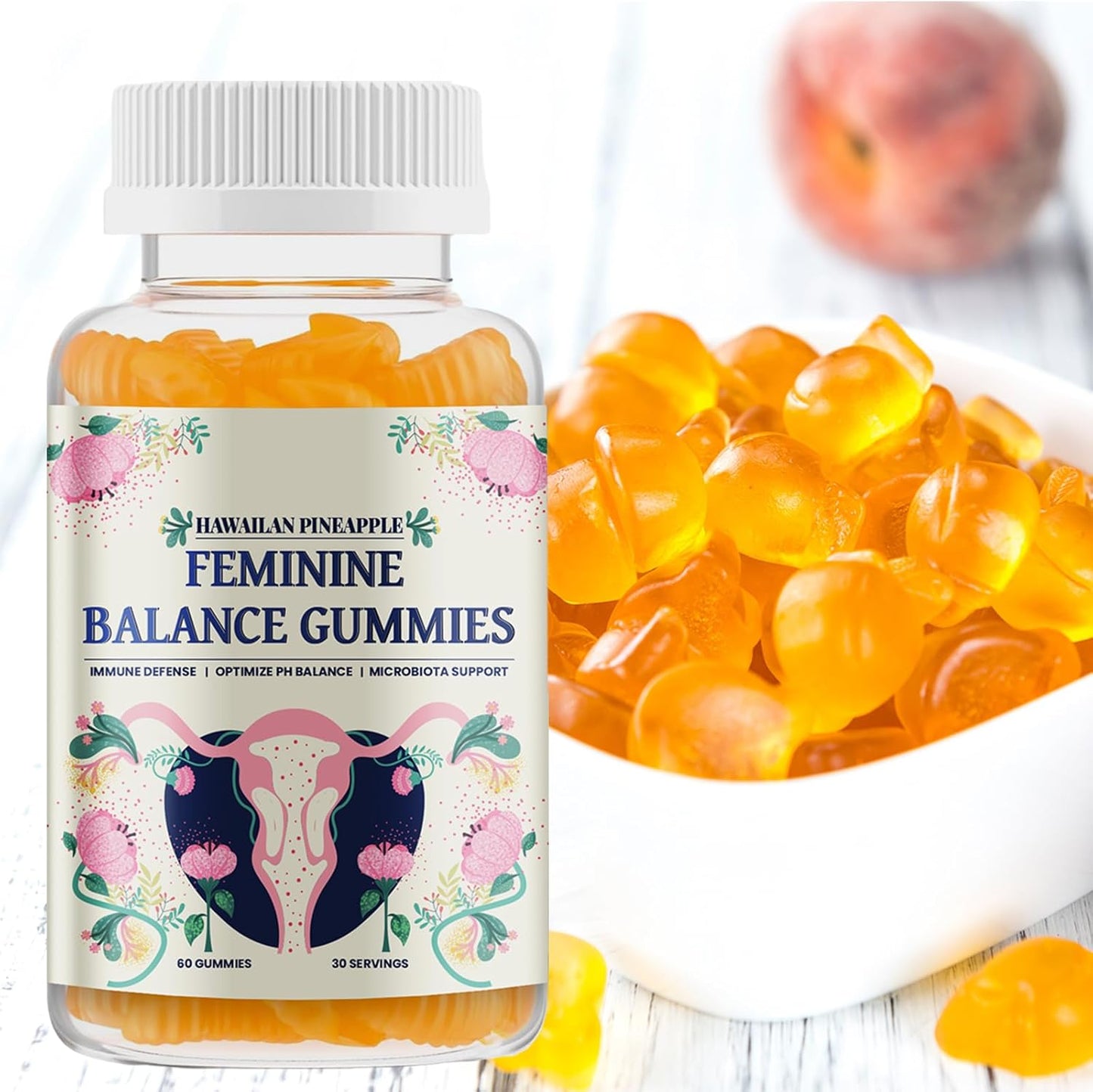 hawaiian-pineapple-feminine-balance-gummies---support-womens-health-wellness-ph-balance-immune-support---vegan-gluten-free-5