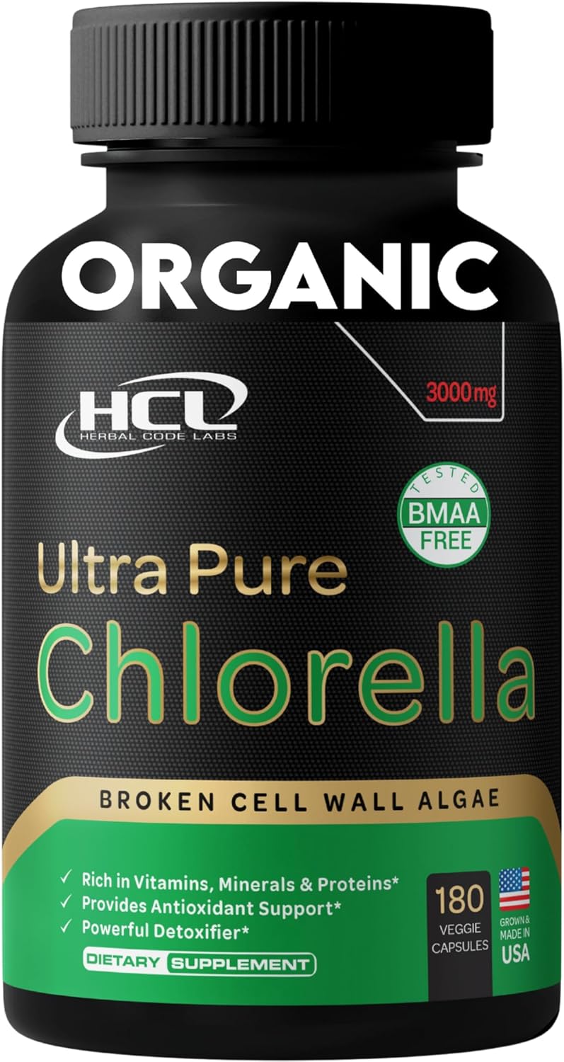 organic-chlorella-capsules-3000mg---blue-green-algae-supplement---natural-detox-cleanse---plant-vitamins-minerals---vegan-protein-powder---made-in-usa-by-hcl-herbal-code-labs-1