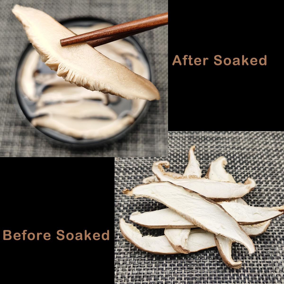 Orsky Sliced Dried Shiitake Mushrooms - 8 Oz Pack for Cooking, Quick Rehydration, Fresh & Tender, Vacuum Sealed, No Sulfur - Smooth Taste - Espot.com.au