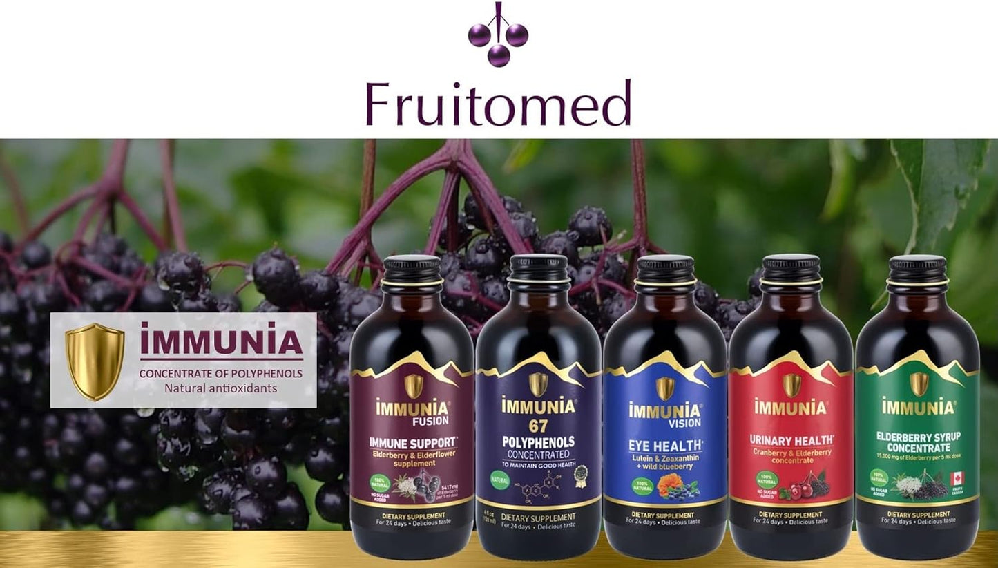 Elderberry Syrup with Elderflower, Thyme, Peppermint - Immune Boosting Formula, No Added Sugar, Delicious Taste - 24 Day Supply - Espot.com.au