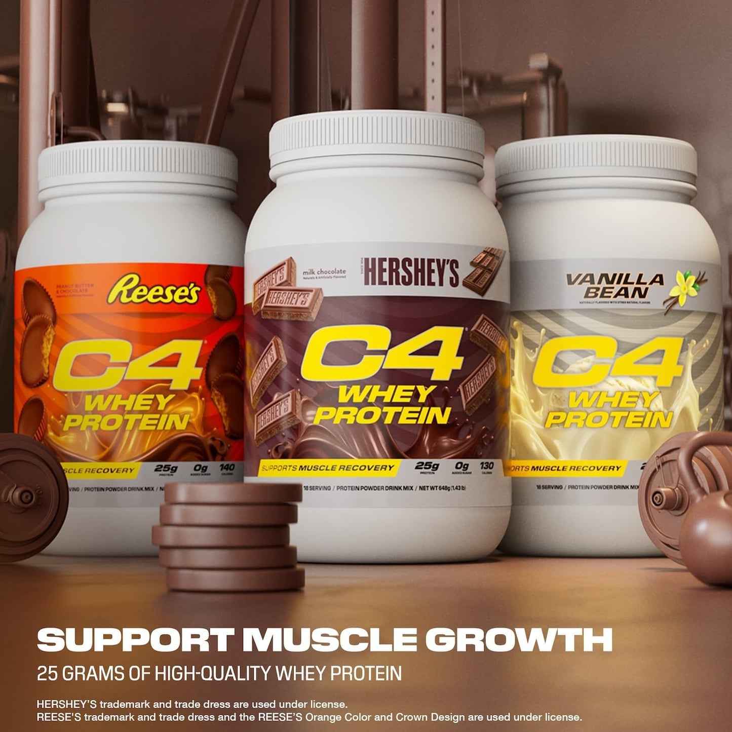 cellucor-c4-hersheys-chocolate-whey-protein-powder---25g-protein-0g-sugar-130-calories-muscle-recovery-support-66-servings-5