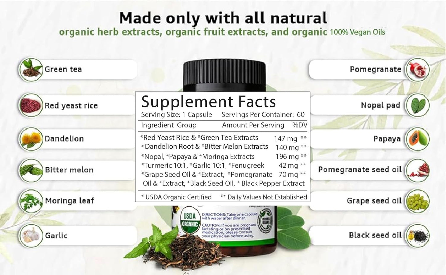 organic-cholesterol-support-supplement-for-heart-health---60-day-supply-promotes-healthy-cholesterol-levels-with-red-yeast-rice-dandelion-garlic-extracts-3