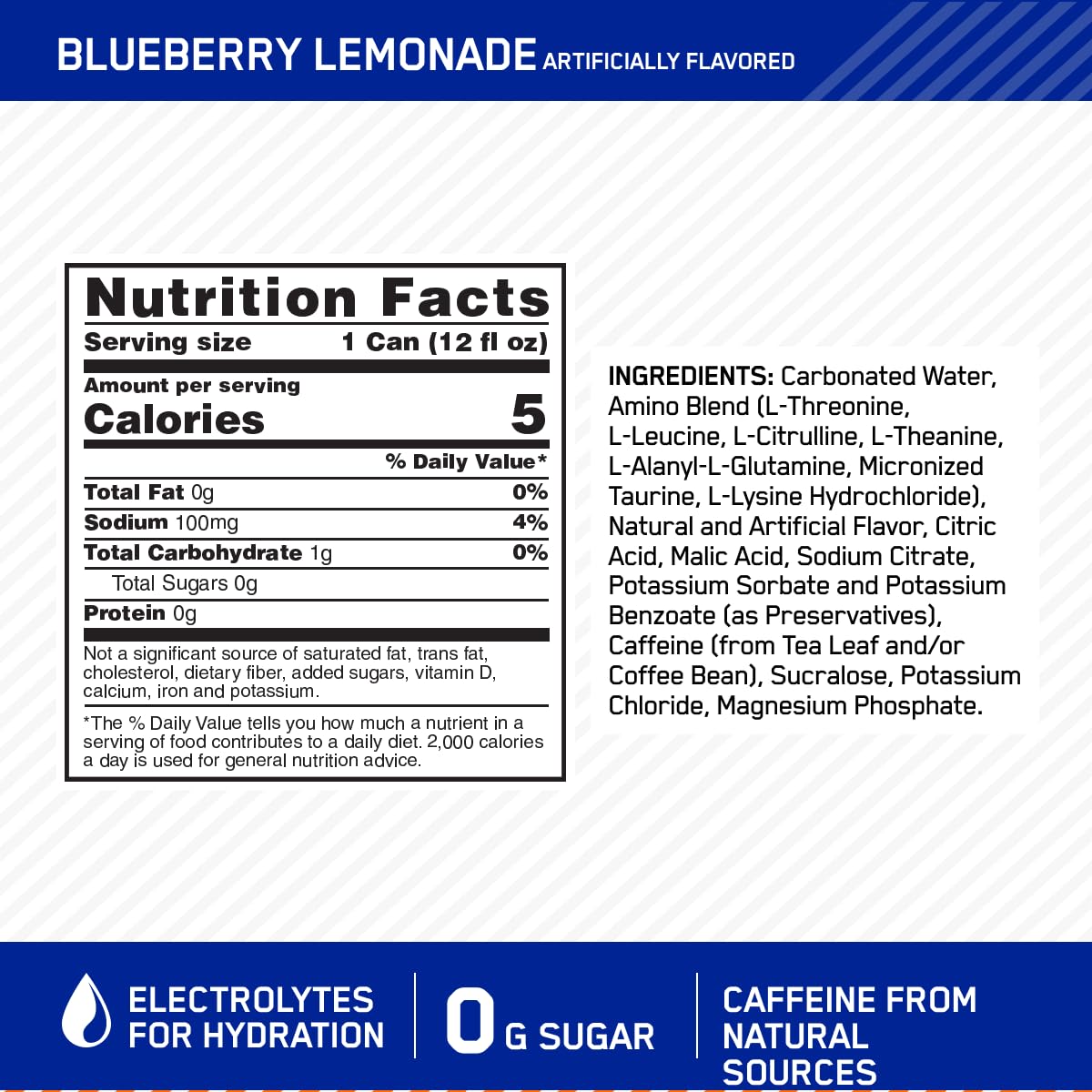 amino-energy-sparkling-hydration-drink-with-electrolytes-caffeine-amino-acids-bcaas-sugar-free---blueberry-lemonade-flavor---12oz-12-pack-3