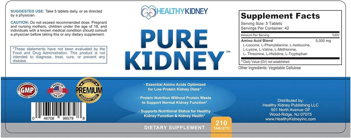 2-Pack Bundle: Kidney Restore & Pure Kidney for Cleansing & Supporting Protein Levels with Low Protein Diet - Kidney Health Support - Espot.com.au