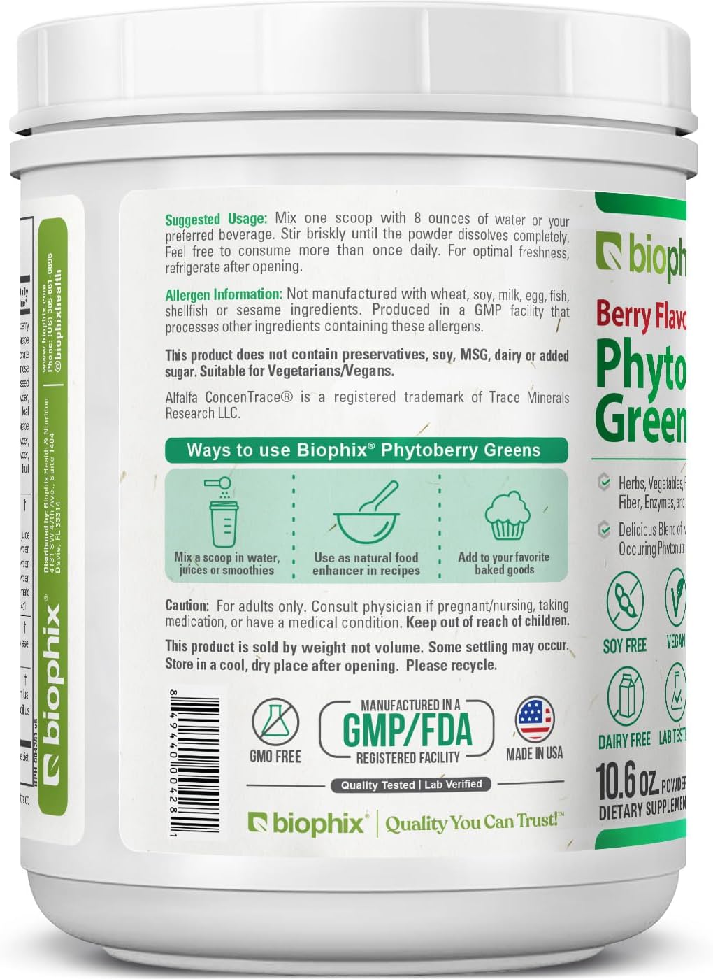 biophix-phytoberry-greens-superfood-powder-106-oz---berry-flavored-nutrition-drink-with-greens-fruits-vegetables-fiber-and-probiotics-3