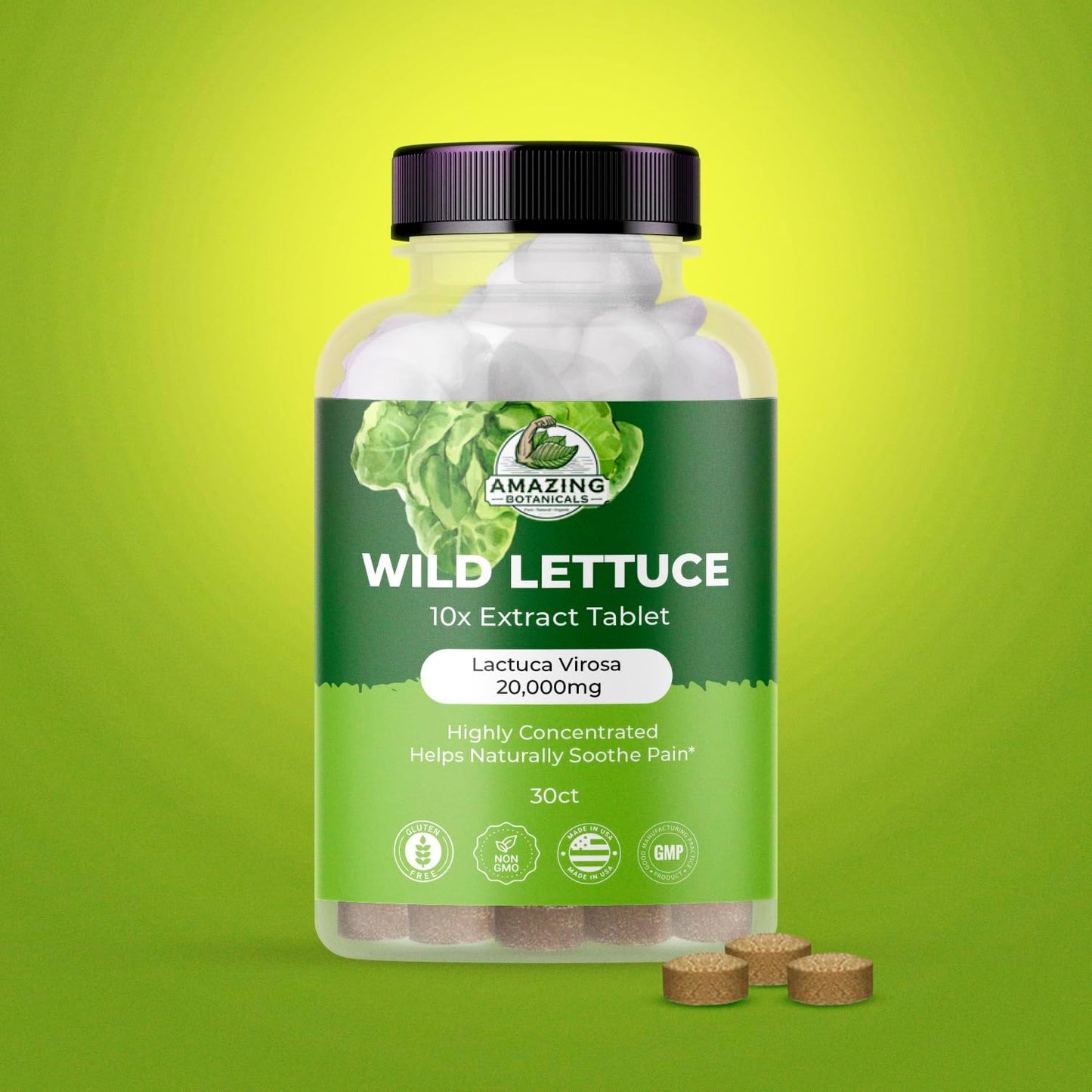wild-lettuce-extract-tablets---10x-strength-30-tablets-2000mg-each-for-sleep-support-and-pain-relief---lactuca-virosa-supplement-2