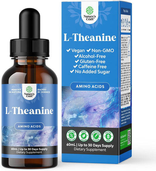 high-absorption-l-theanine-liquid-drops-with-chamomile-extract---focus-relaxation-supplement-for-adults-kids---200mg-l-theanine-per-serving---2oz-1