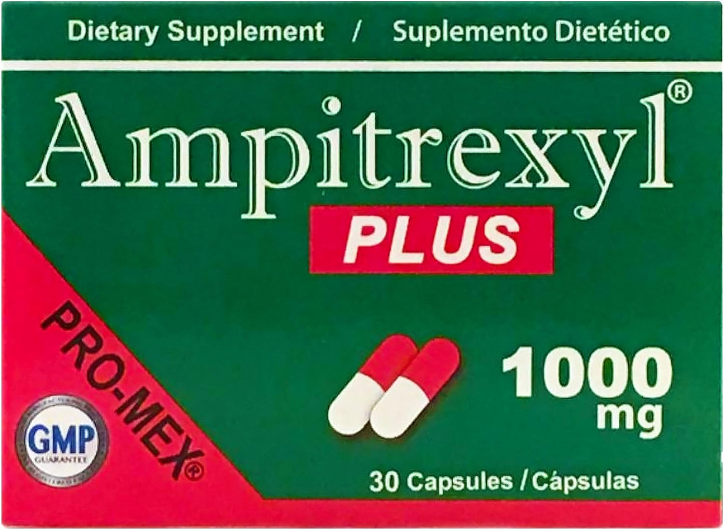 100% Natural Ampitrexyl Plus Antioxidant Capsules - 30 Count, 1000mg - Immune Support and Overall Wellness - Herbal Supplement in a Box - Espot.com.au