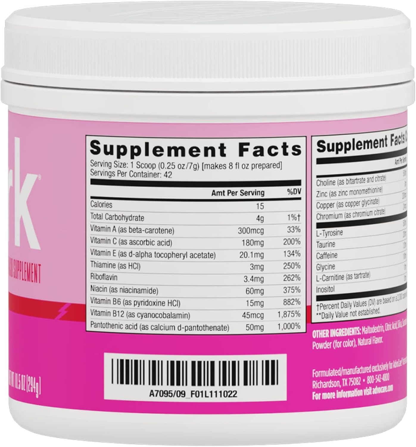 advocare-spark-pink-lemonade-focus-energy-drink-mix---vitamin-amino-acid-supplement-with-l-carnitine-l-tyrosine---105-oz-2
