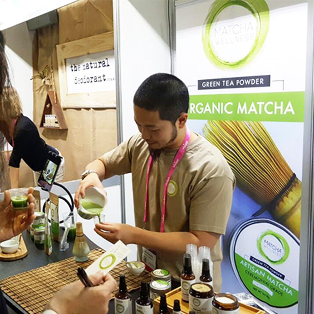 Premium Eco Heed Organic Japanese Matcha Green Tea Powder - Stone Ground Culinary Grade - Additive-Free - 3.5oz Pack - Espot.com.au