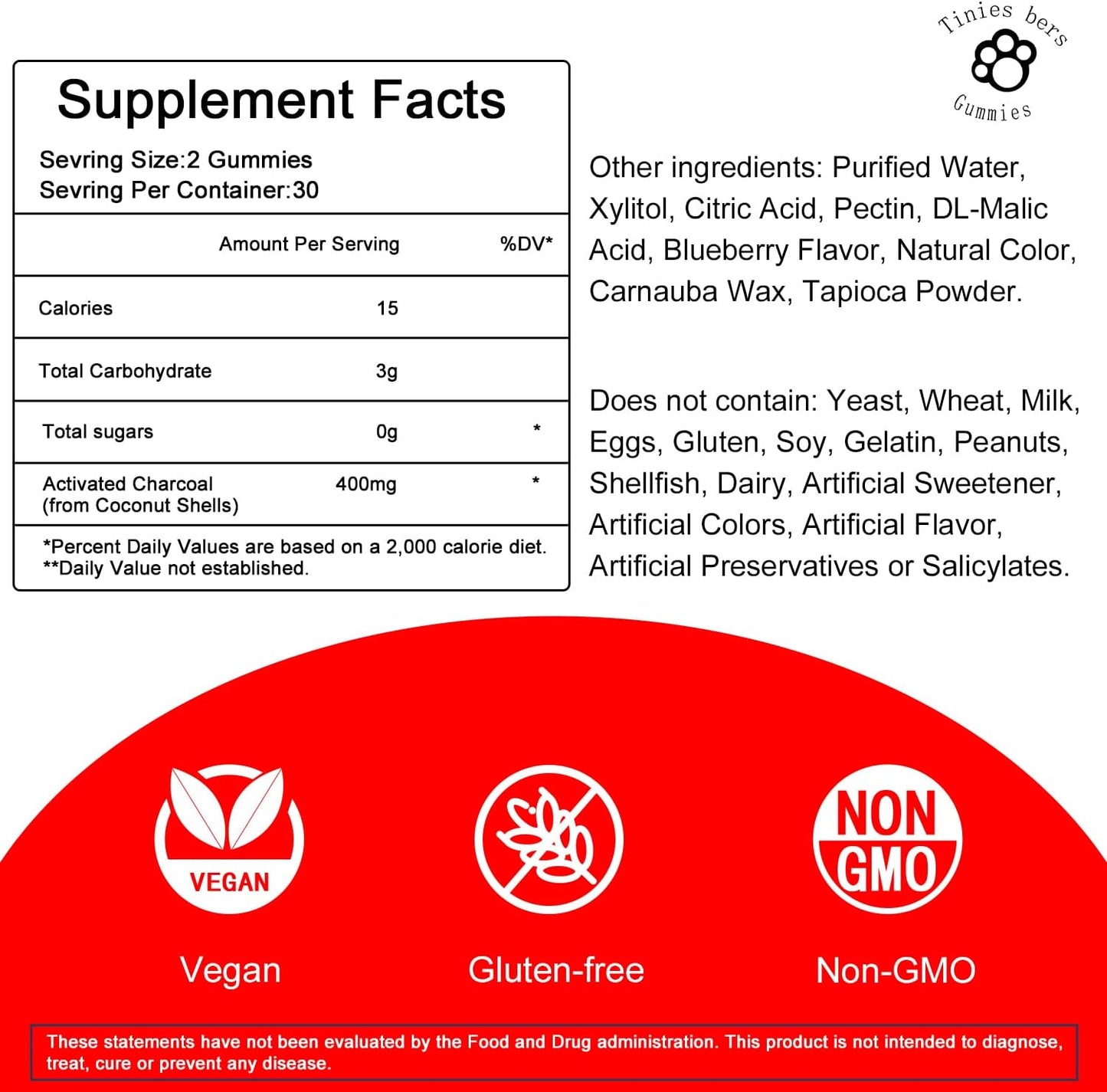 activated-charcoal-gummies-sugar-free---400mg-supplements-for-detox-gut-oral-health---gas-relief---coconut-derived---gluten-free-non-gmo-vegan---pectin---60-count-2