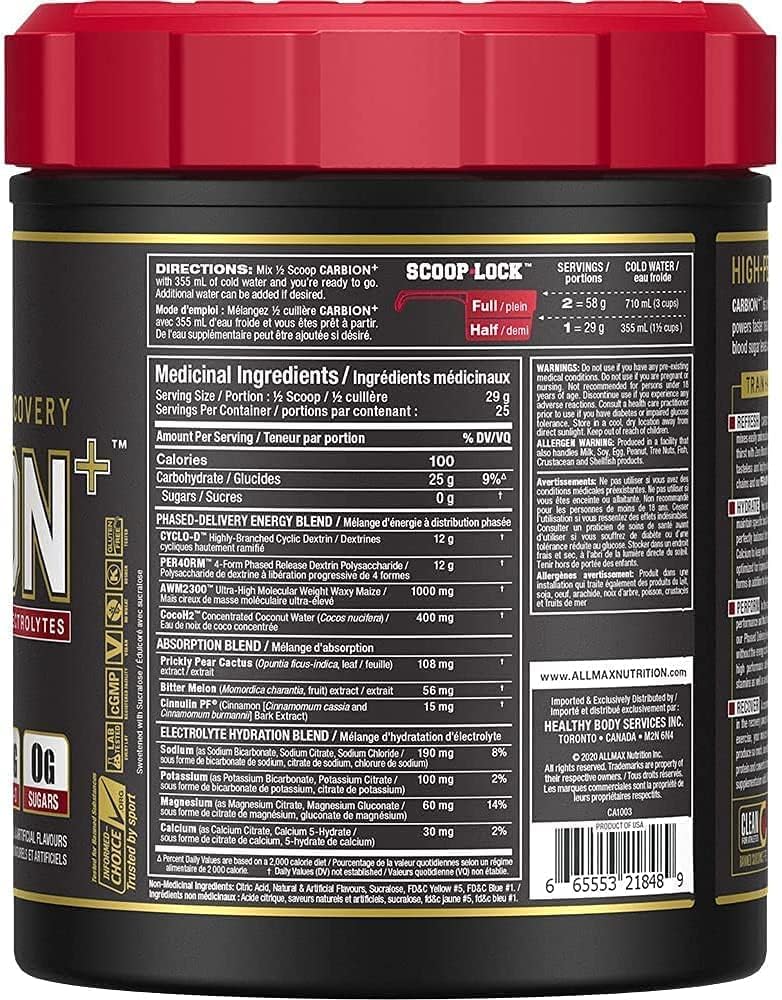 carbion-workout-hydration-supplement-powder---pineapple-mango-flavor-25-servings-electrolytes-for-endurance-recovery-gluten-free-vegan-3