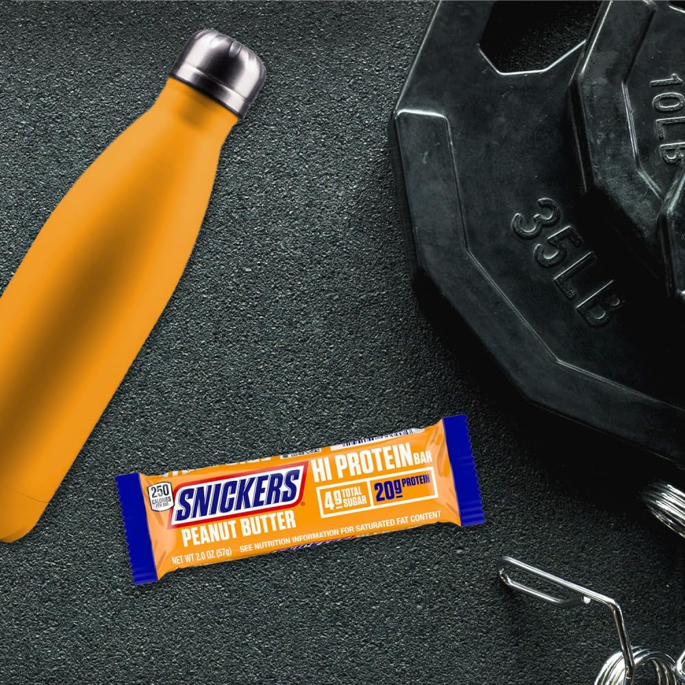 High Protein SNICKERS Peanut Butter & Caramel Bar - Pack of 12, 2.0 oz Bars - Espot.com.au