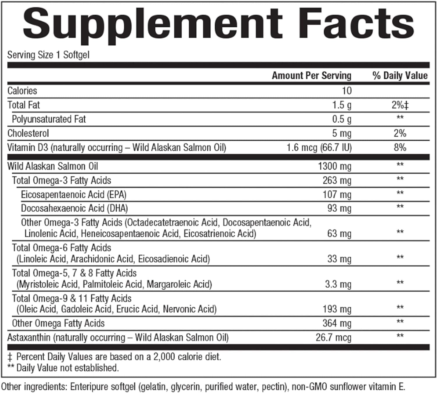 Natural Factors Wild Alaskan Salmon Oil Softgels - Omega-3 DHA and EPA for Heart & Brain Health - 180 Servings - Espot.com.au